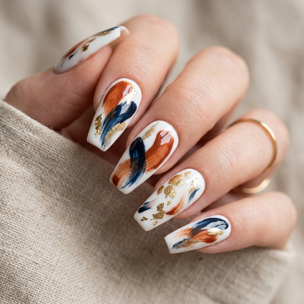 27 Gel Nails Ideas: The Ultimate Guide to Stunning Nail Art 9 Abstract Gel Nails Ideas