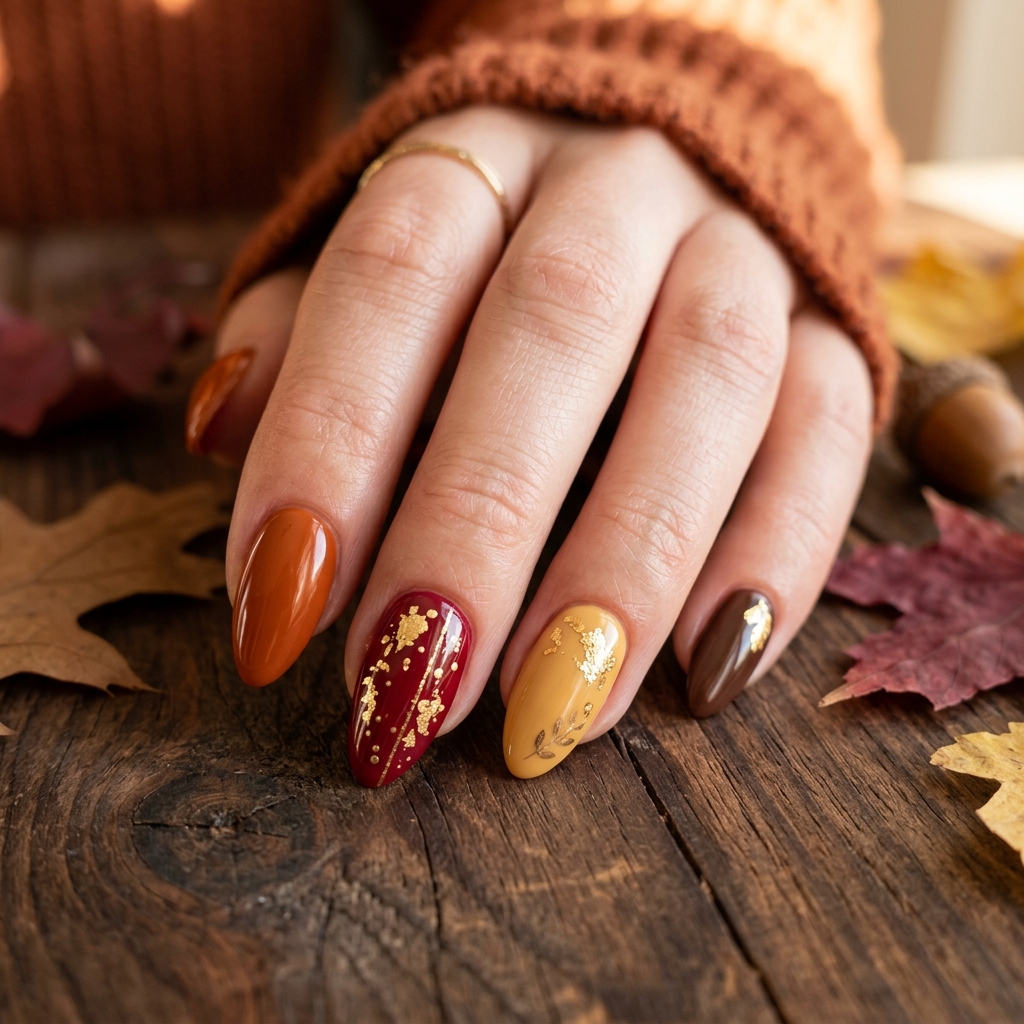 27 Gel Nails Ideas: The Ultimate Guide to Stunning Nail Art 5 Autumn Gel Nails Ideas