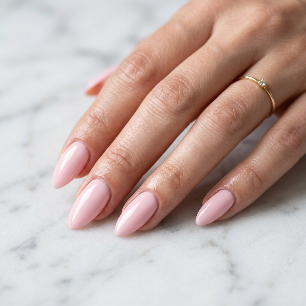 27 Pink Nails Ideas: The Ultimate Guide to Gorgeous Shades and Styles 3 Soft Baby Pink Nails Idea