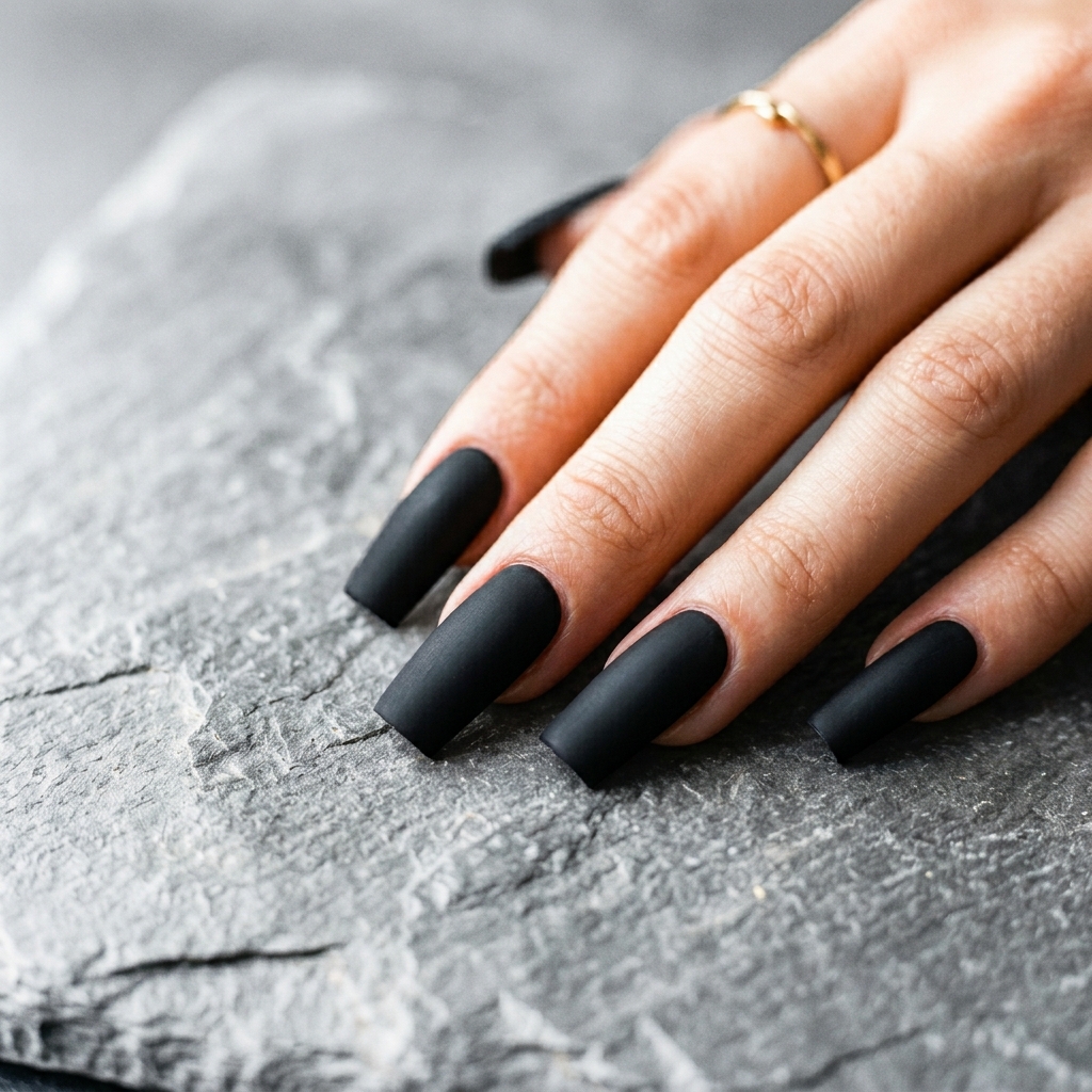 Black Acrylic Nails Ideas