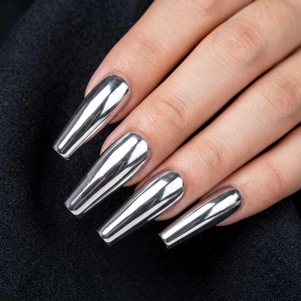Chrome Acrylic Nails Ideas