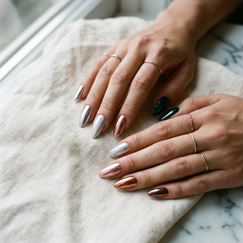 27 Gel Nails Ideas: The Ultimate Guide to Stunning Nail Art 9 Chrome Gel Nails Ideas
