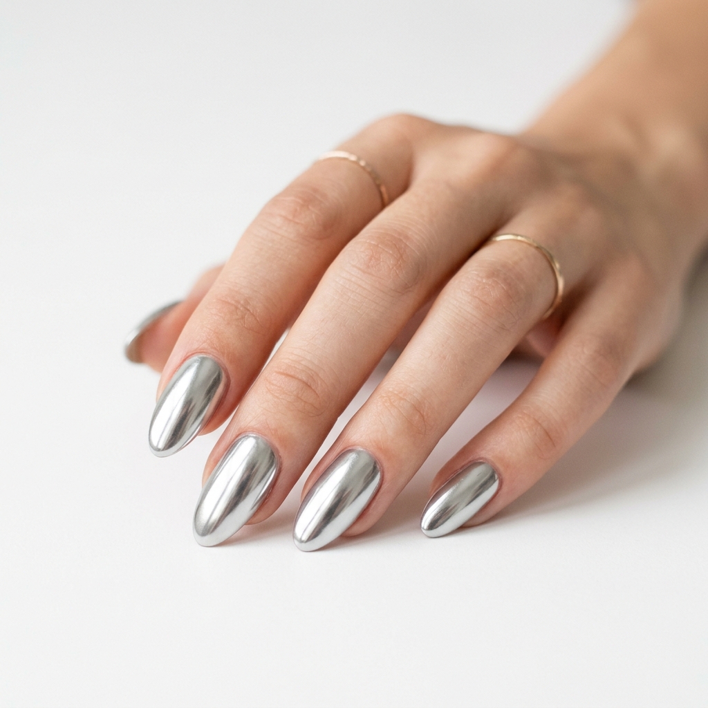 Chrome Nails: 27 Stunning Ideas to Inspire Your Next Manicure 2 Chrome Powder Nails