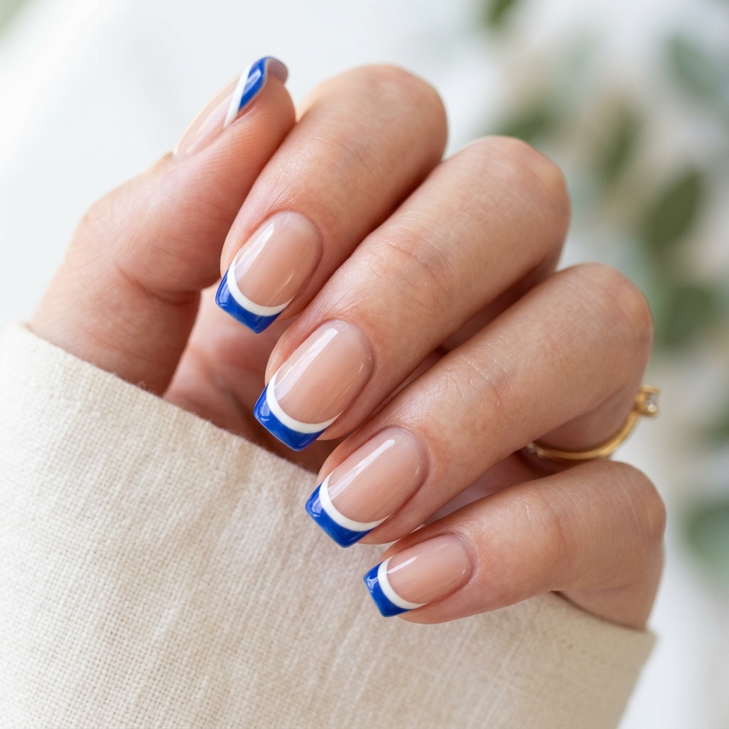 Save These French Tip Nails Ideas Before Your Next Salon Appointment 19 Double French Tip
