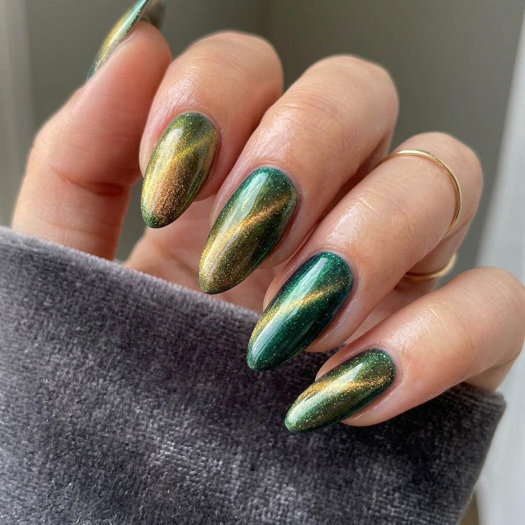 Cat Eye Nails Ideas: Your Ultimate Guide to Magnetic Nail Art 18 Duochrome cat eye nails use 202605041901