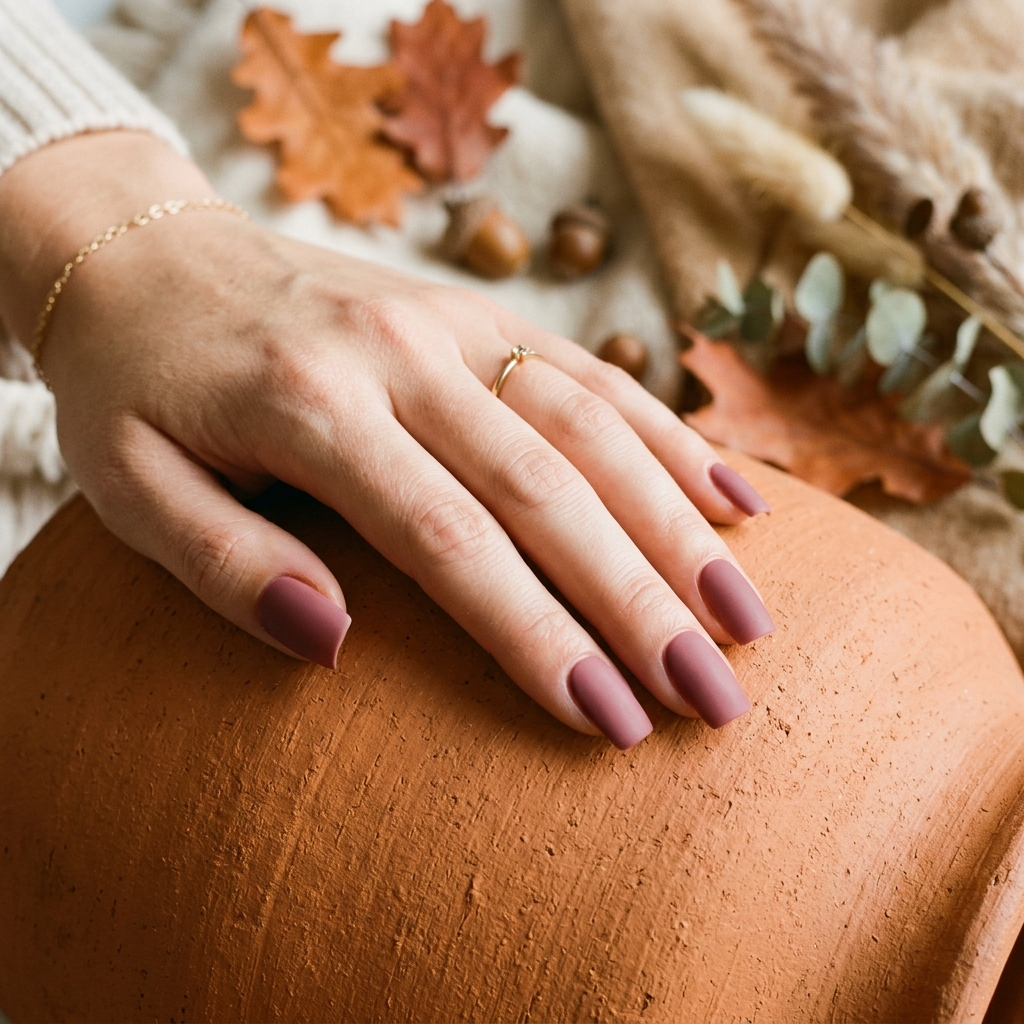 27 Pink Nails Ideas: The Ultimate Guide to Gorgeous Shades and Styles 7 Dusty Rose Nail Idea