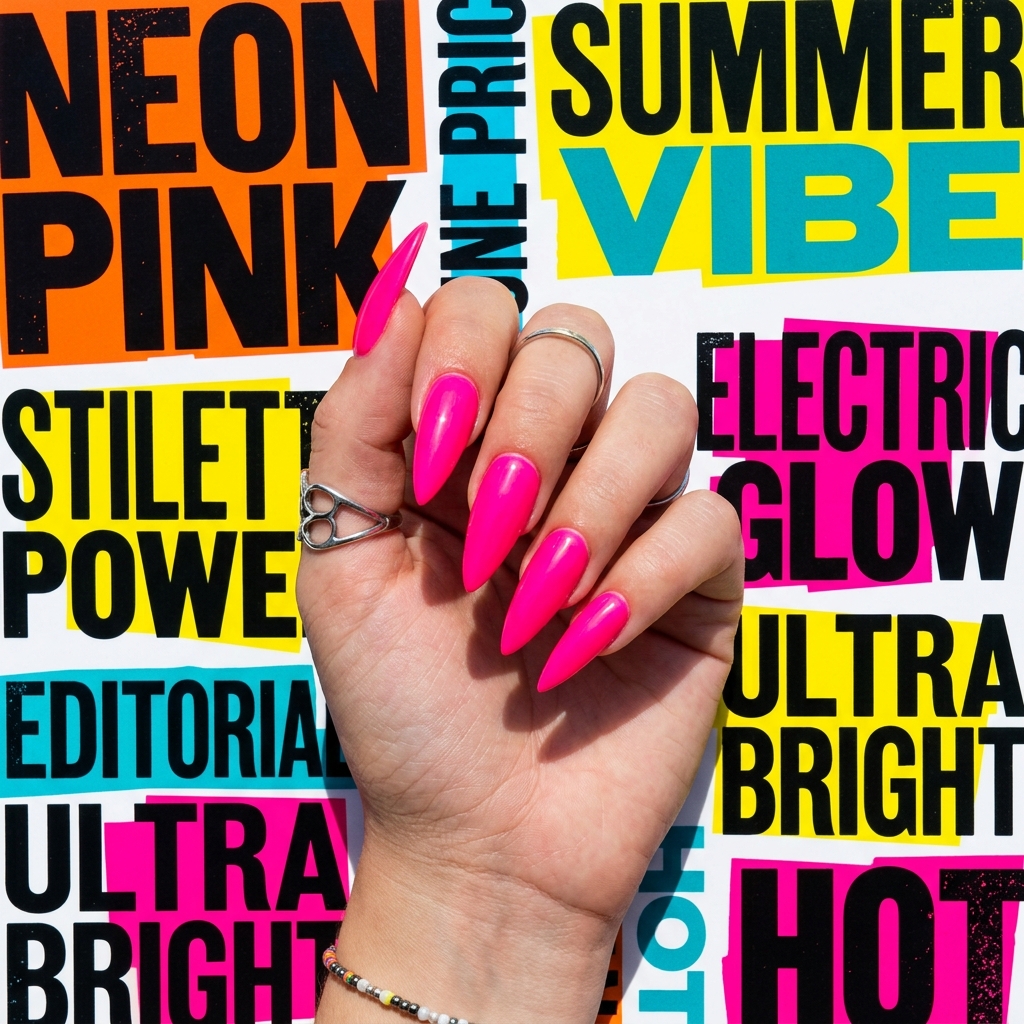 27 Pink Nails Ideas: The Ultimate Guide to Gorgeous Shades and Styles 12 Neon Pink Nails Idea