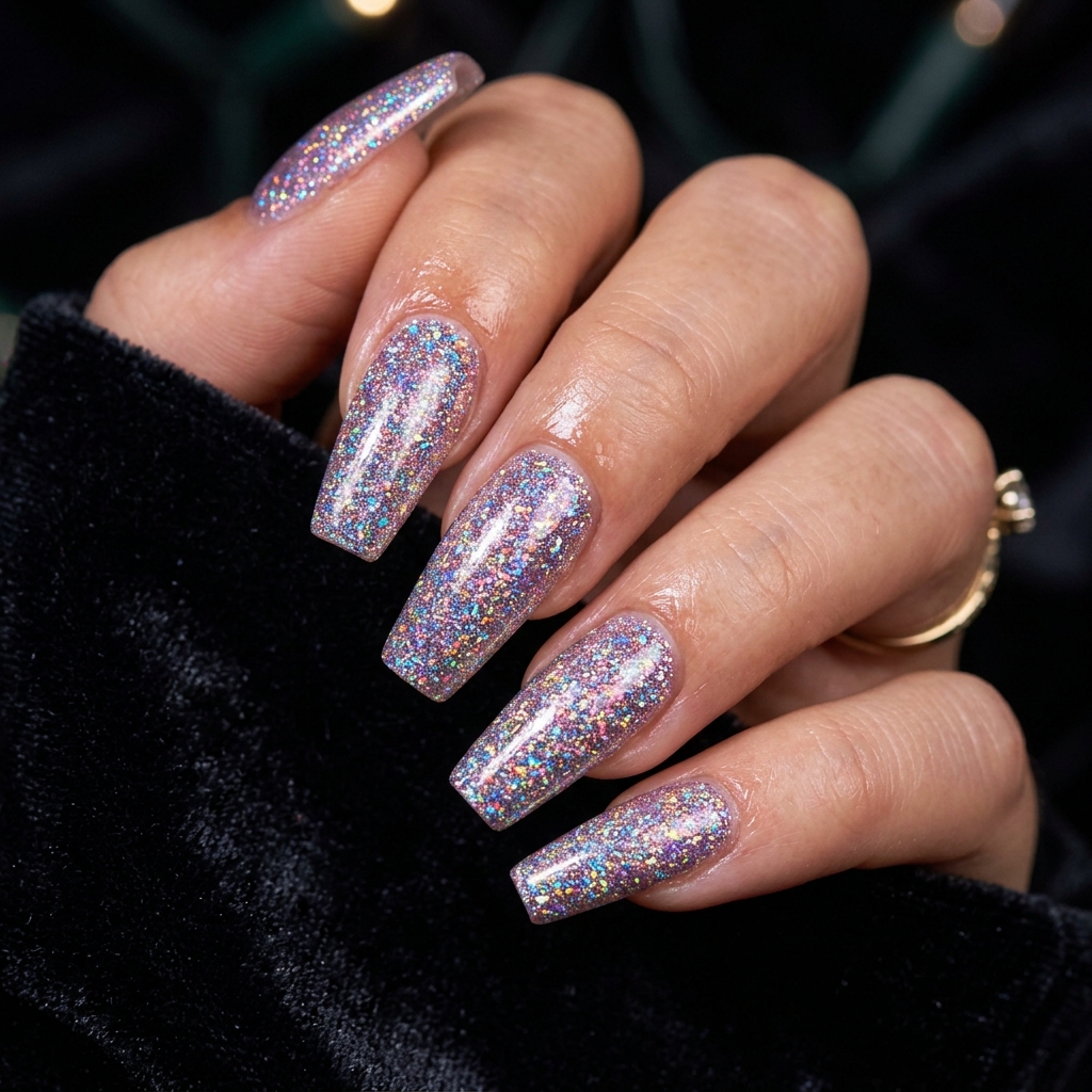 Glitter Acrylic Nails Ideas