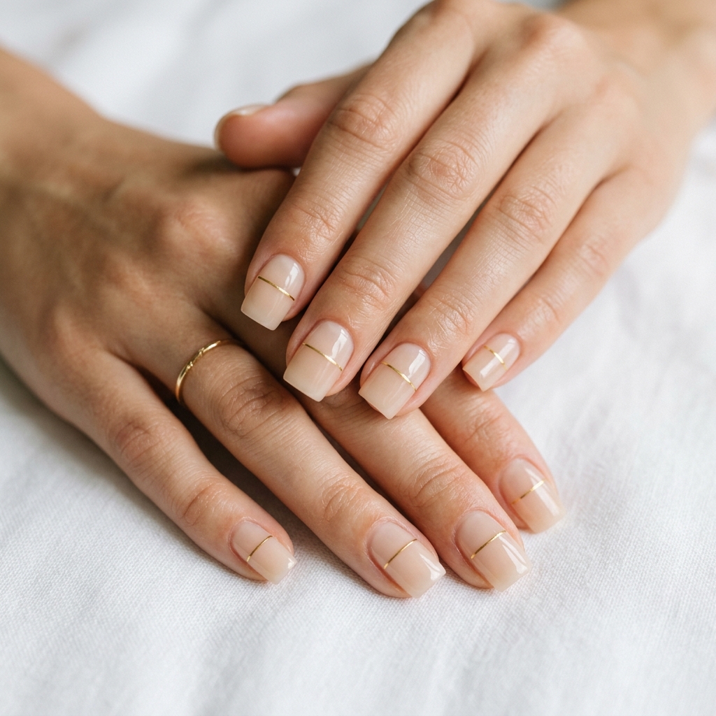 Minimalist Square Nails