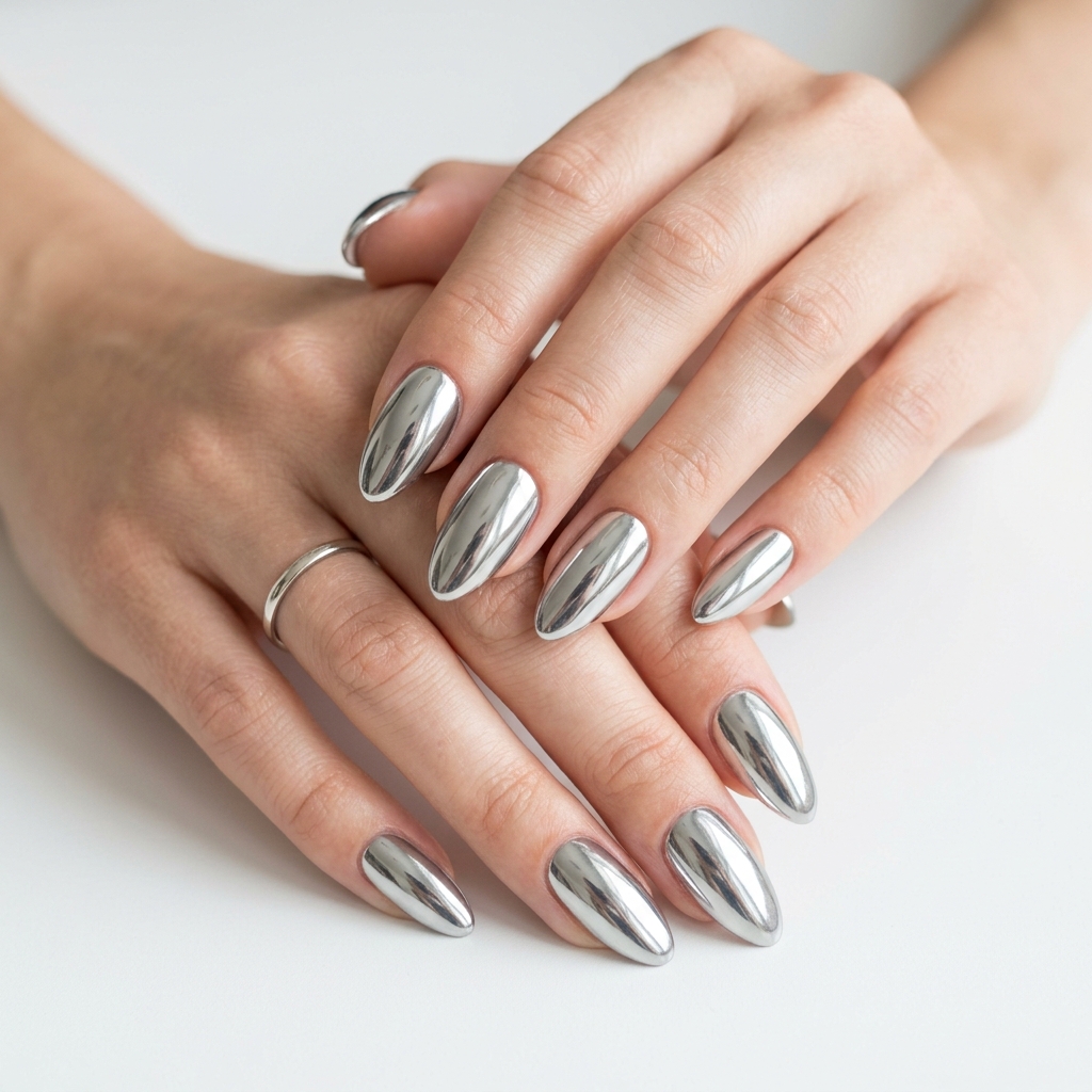 Chrome Nails: 27 Stunning Ideas to Inspire Your Next Manicure 3 Mirror Chrome Nails