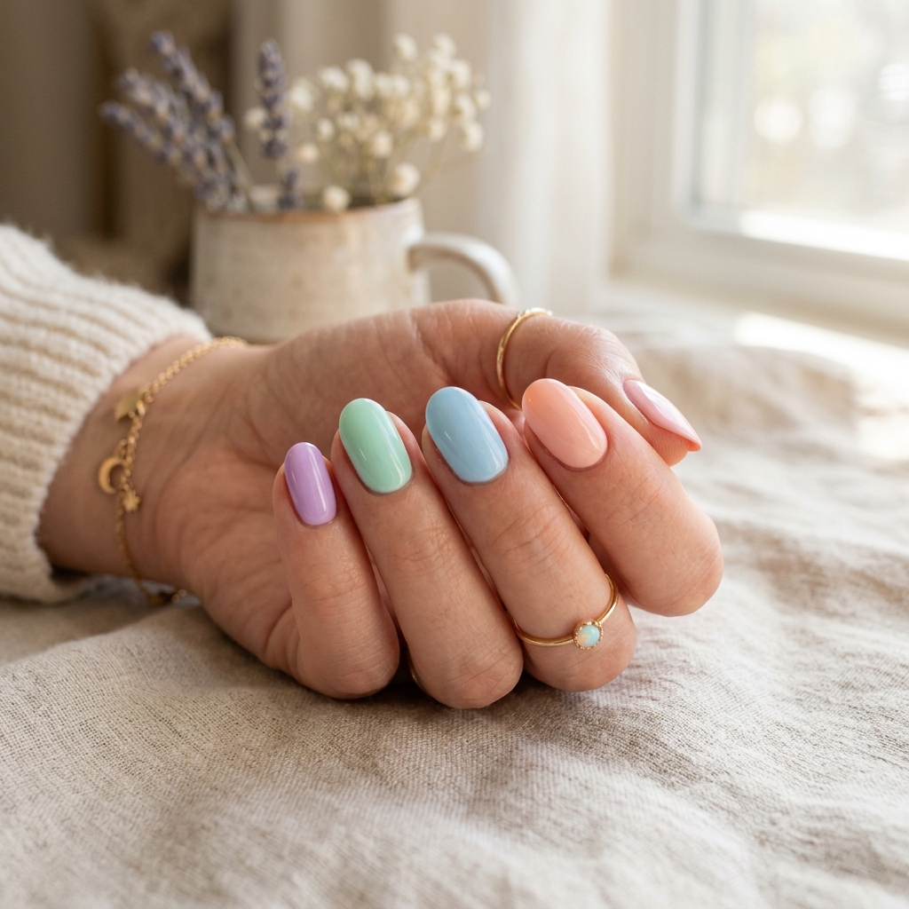 Pastel Acrylic Nails Ideas