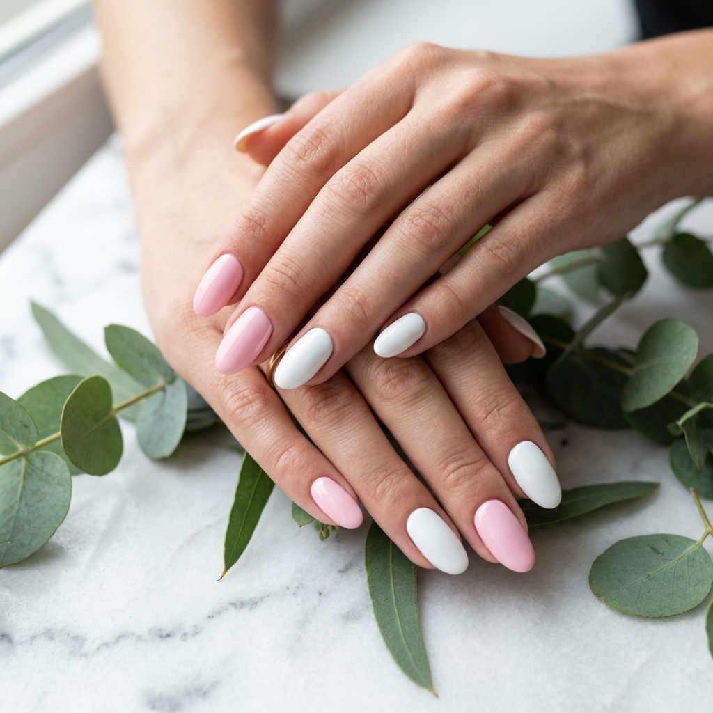 27 Pink Nails Ideas: The Ultimate Guide to Gorgeous Shades and Styles 18 Pink and White Nails Idea