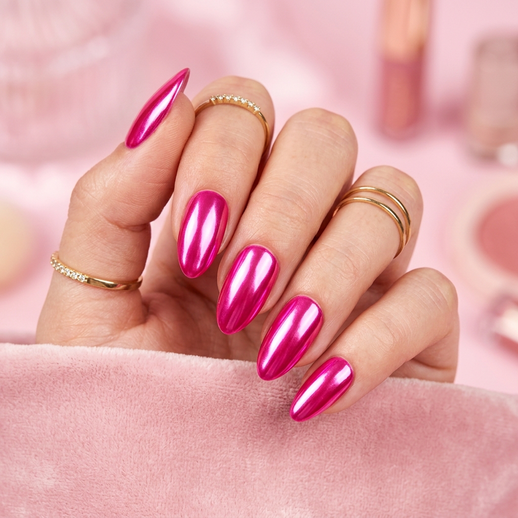 Chrome Nails: 27 Stunning Ideas to Inspire Your Next Manicure 27 Pink Chrome Nails