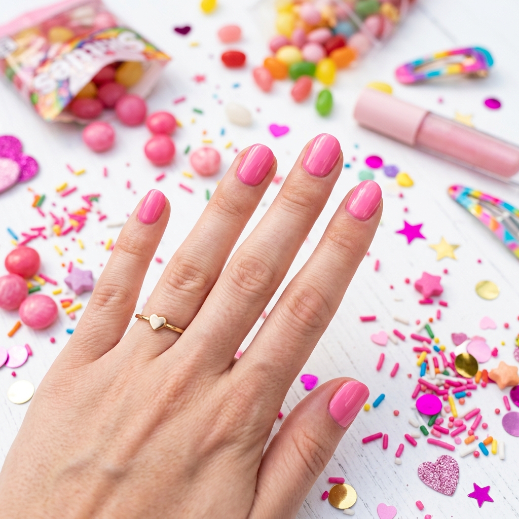 27 Pink Nails Ideas: The Ultimate Guide to Gorgeous Shades and Styles 8 Bubblegum Pink Nails Idea