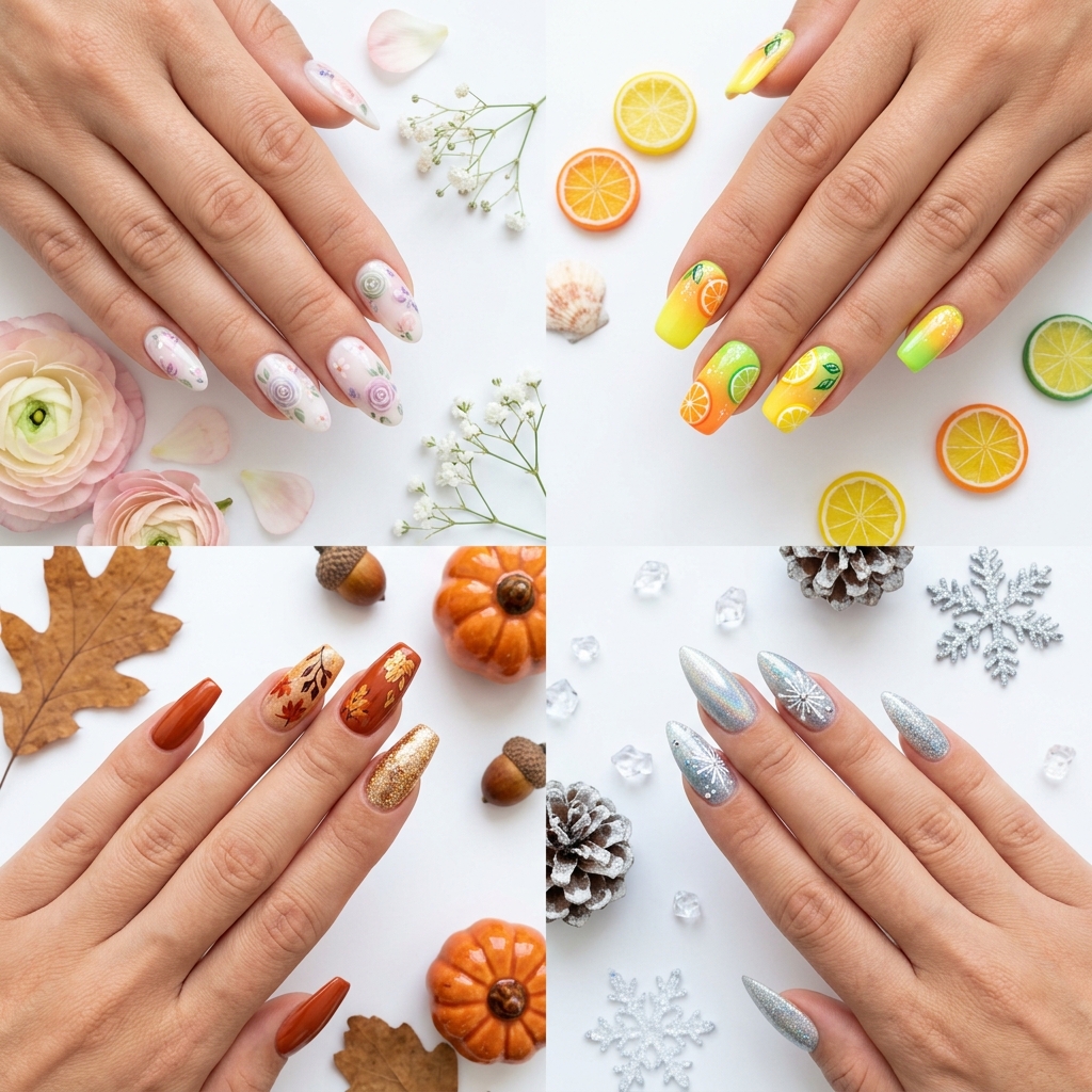 Seasonal Acrylic Nails Ideas