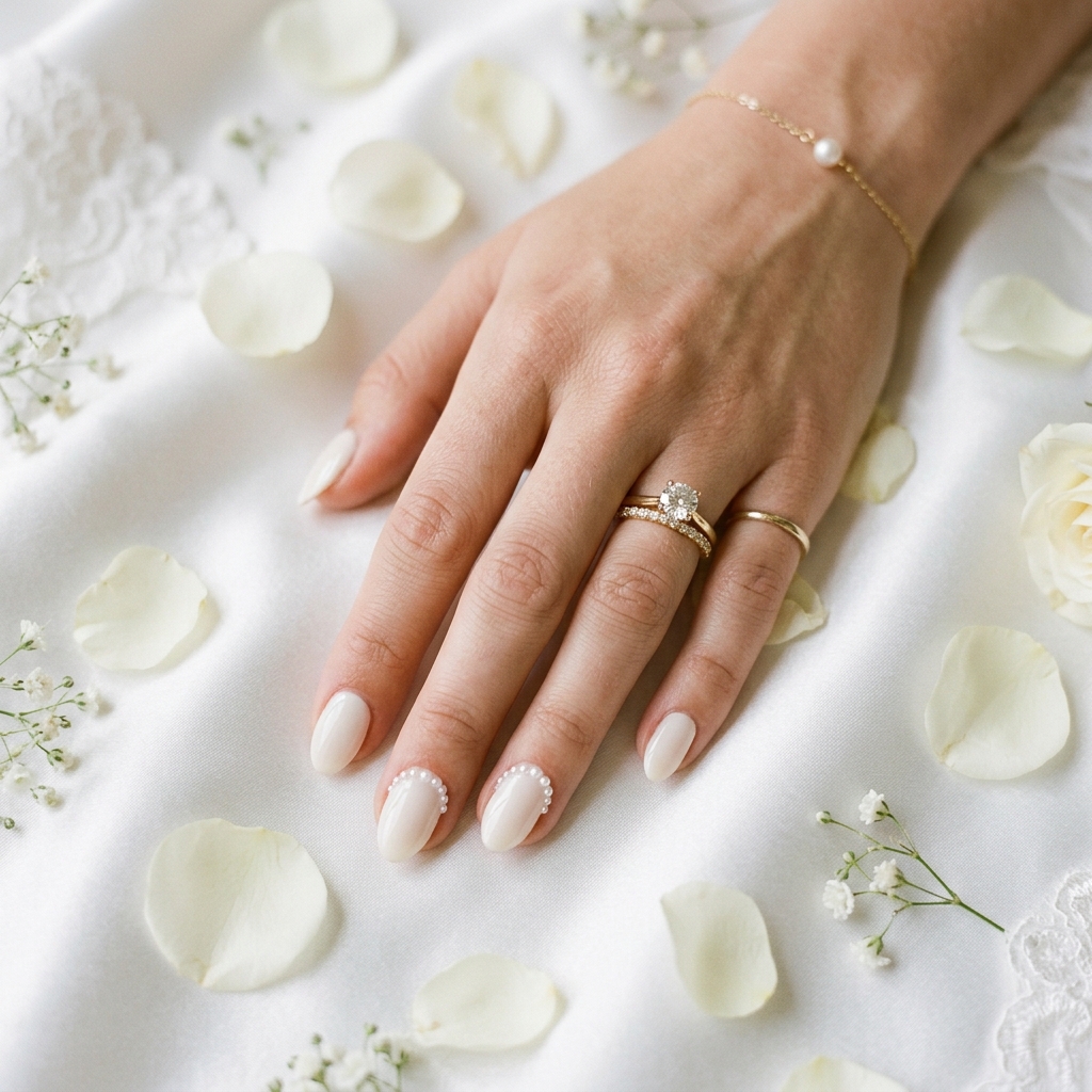 Short Nail Designs for Weddings