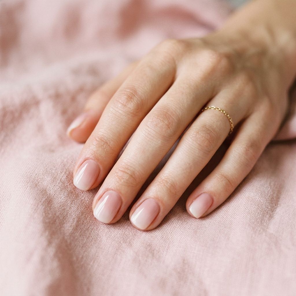 Short Nail Designs with Ombre Effect