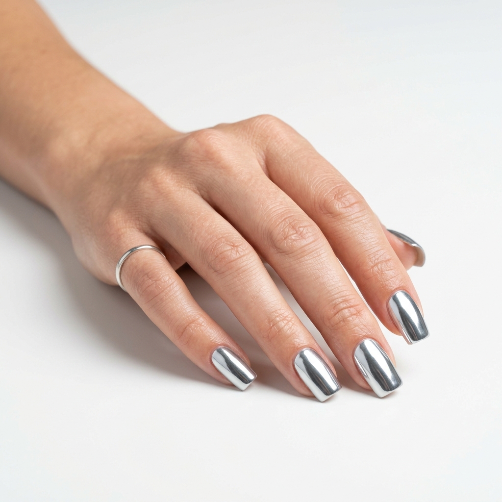 Chrome Nails: 27 Stunning Ideas to Inspire Your Next Manicure 10 Silver Chrome Nails