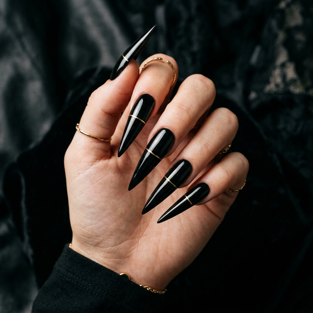 Stiletto Acrylic Nails Ideas