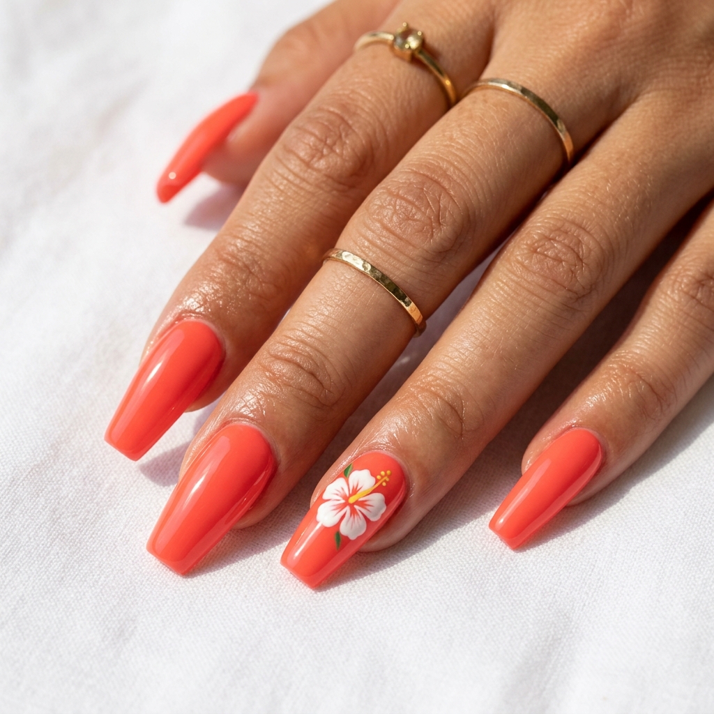 Coffin Nails Ideas: 27 Stunning Designs to Inspire Your Next Look 24 Summer Coffin Nails Ideas