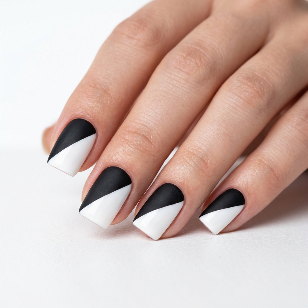 27 Gel Nails Ideas: The Ultimate Guide to Stunning Nail Art 12 Two Tone Gels Nail Ideas