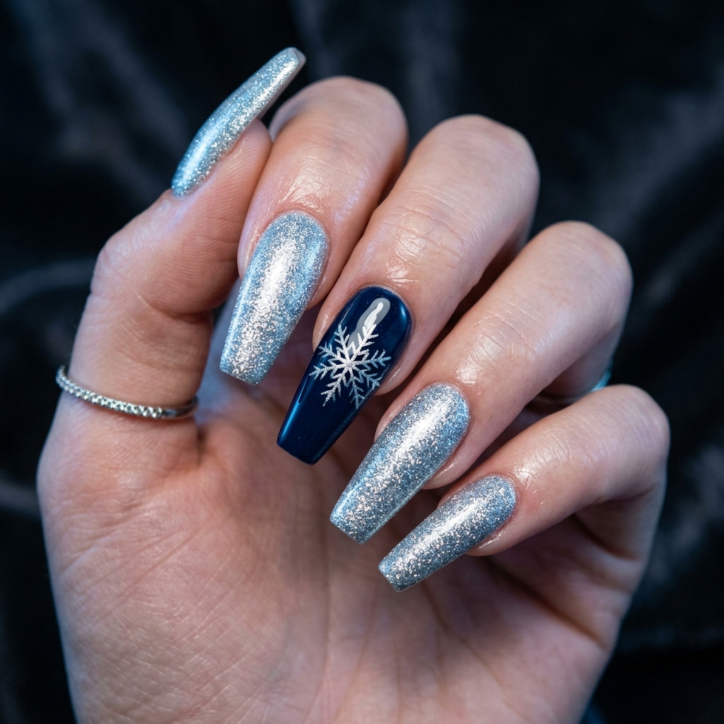 Coffin Nails Ideas: 27 Stunning Designs to Inspire Your Next Look 25 Winter Coffin Nails Ideas