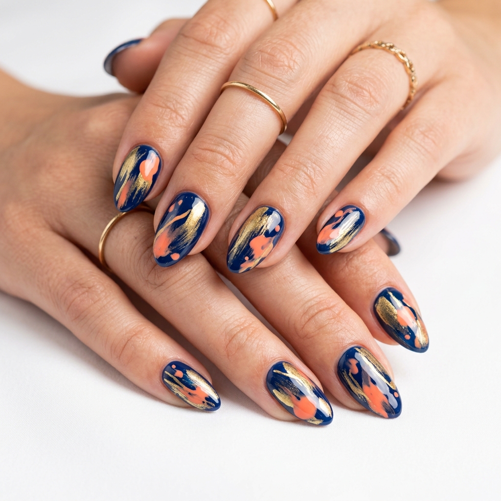 27 Summer Nail Ideas That Are Totally Trending Right Now 20 Abstract Summer Nail Ideas