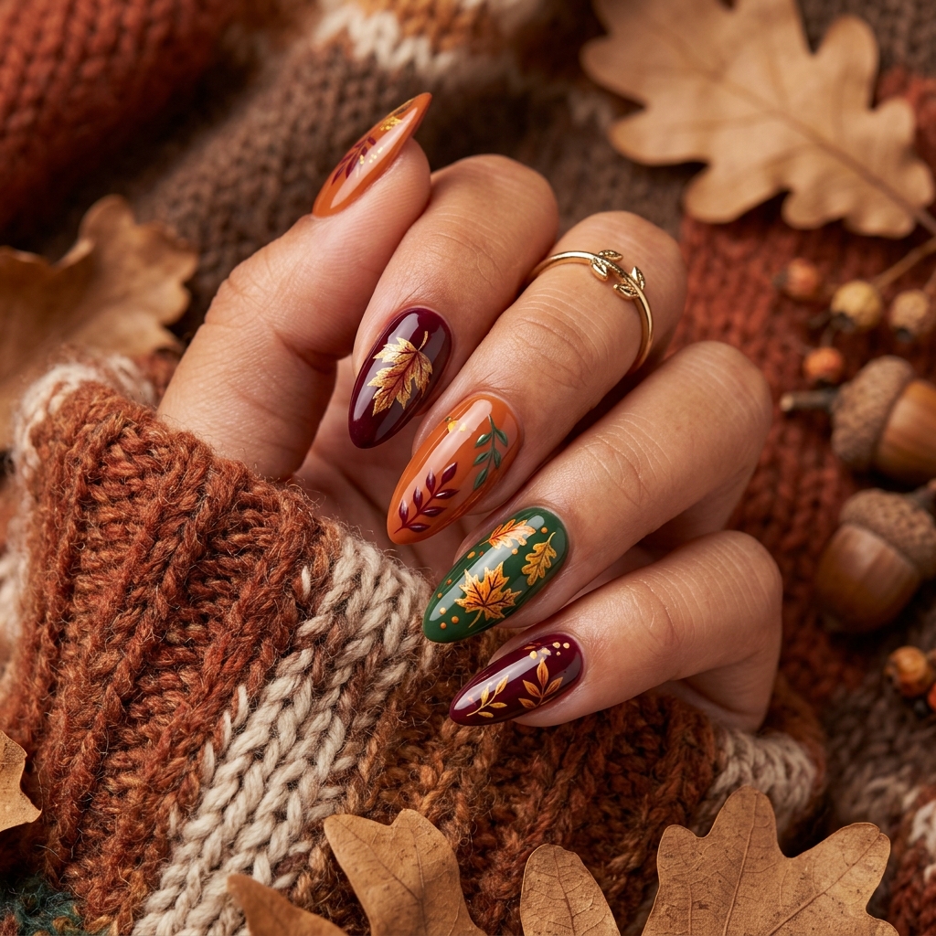 acrylic nails ideas: 27 Stunning Designs to Inspire Your Next Set 26 Acrylic Nails Ideas Autumn