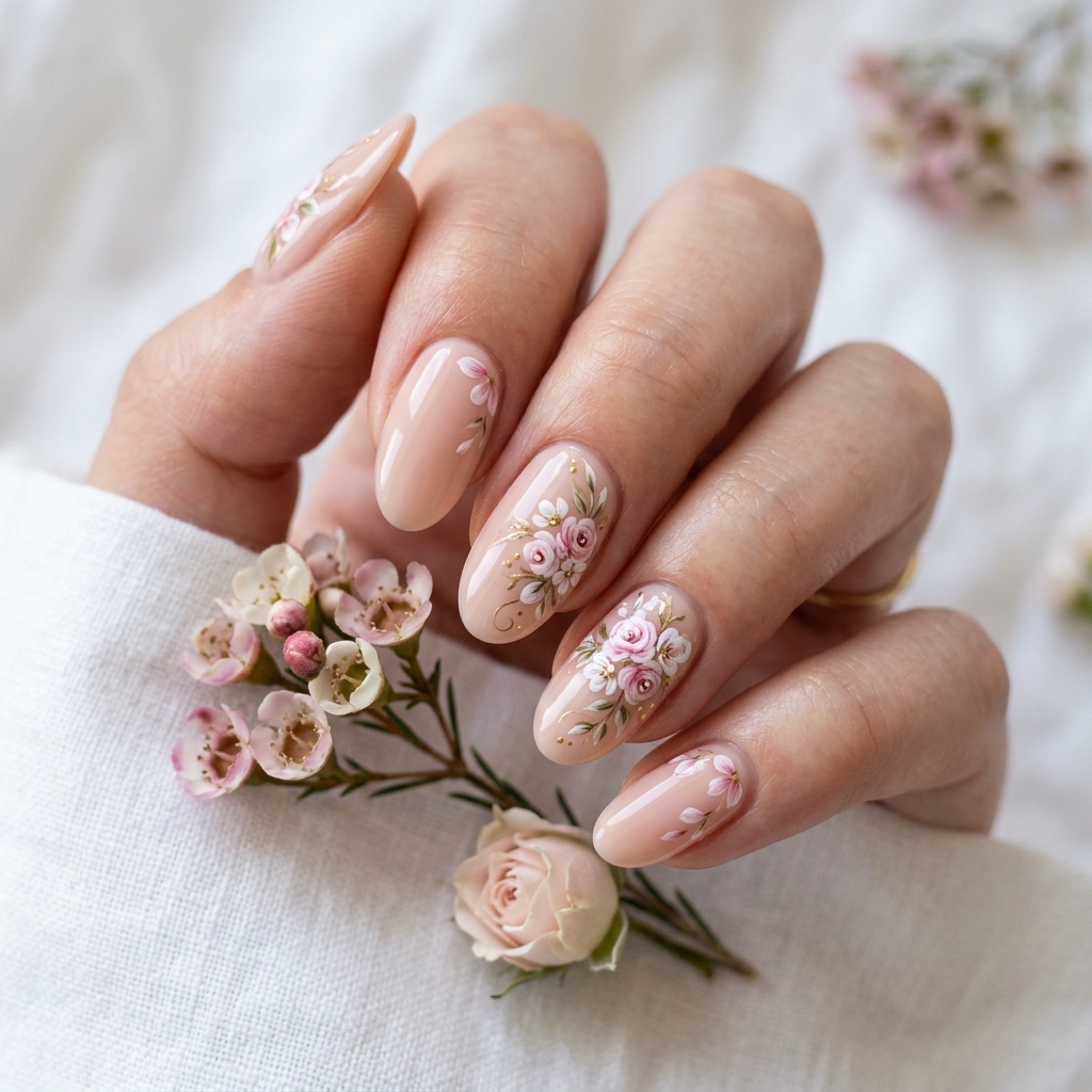 acrylic nails ideas: 27 Stunning Designs to Inspire Your Next Set 16 Acrylic Nails Ideas Floral