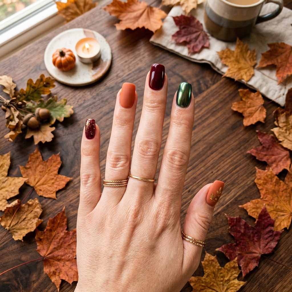 Gel Nail Designs Ideas: 27 Stunning Looks Worth Saving for Your Next Appointment 26 Gel Nail Designs for Autumn Ideas