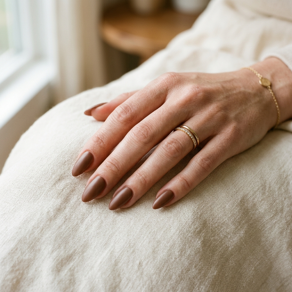 Brown Nail Designs Ideas: 30 Stunning Looks to Inspire Your Next Manicure 22 Brown Almond Nail Designs Ideas