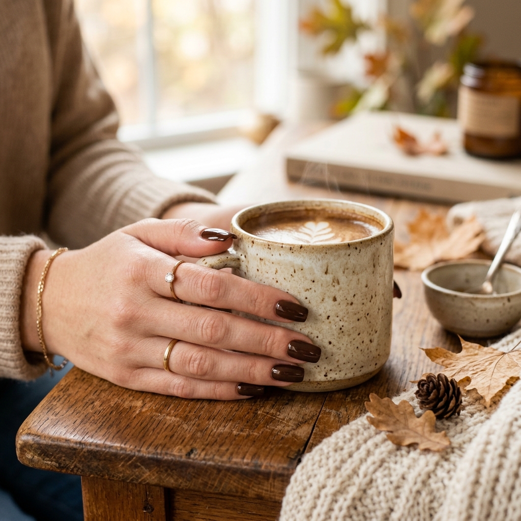 September Nails Ideas: 27 Creative Looks to Welcome the New Season 15 September Brown and Chocolate Nails Ideas