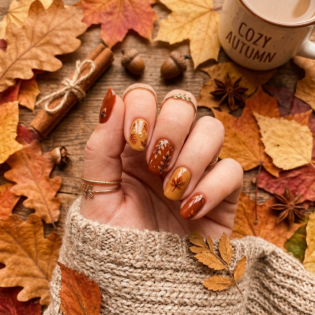 Brown Nail Designs Ideas: 30 Stunning Looks to Inspire Your Next Manicure 26 Brown Fall Nail Designs Ideas