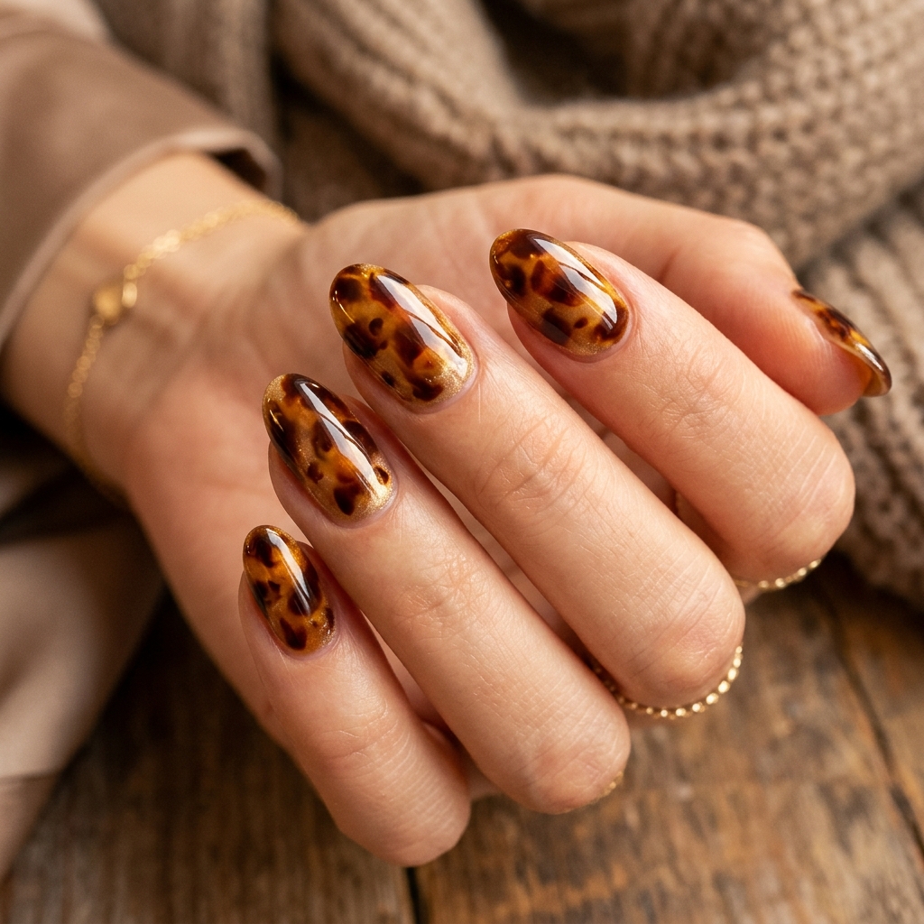 Brown Nail Designs Ideas: 30 Stunning Looks to Inspire Your Next Manicure 15 Brown Tortoiseshell Nail Designs Ideas