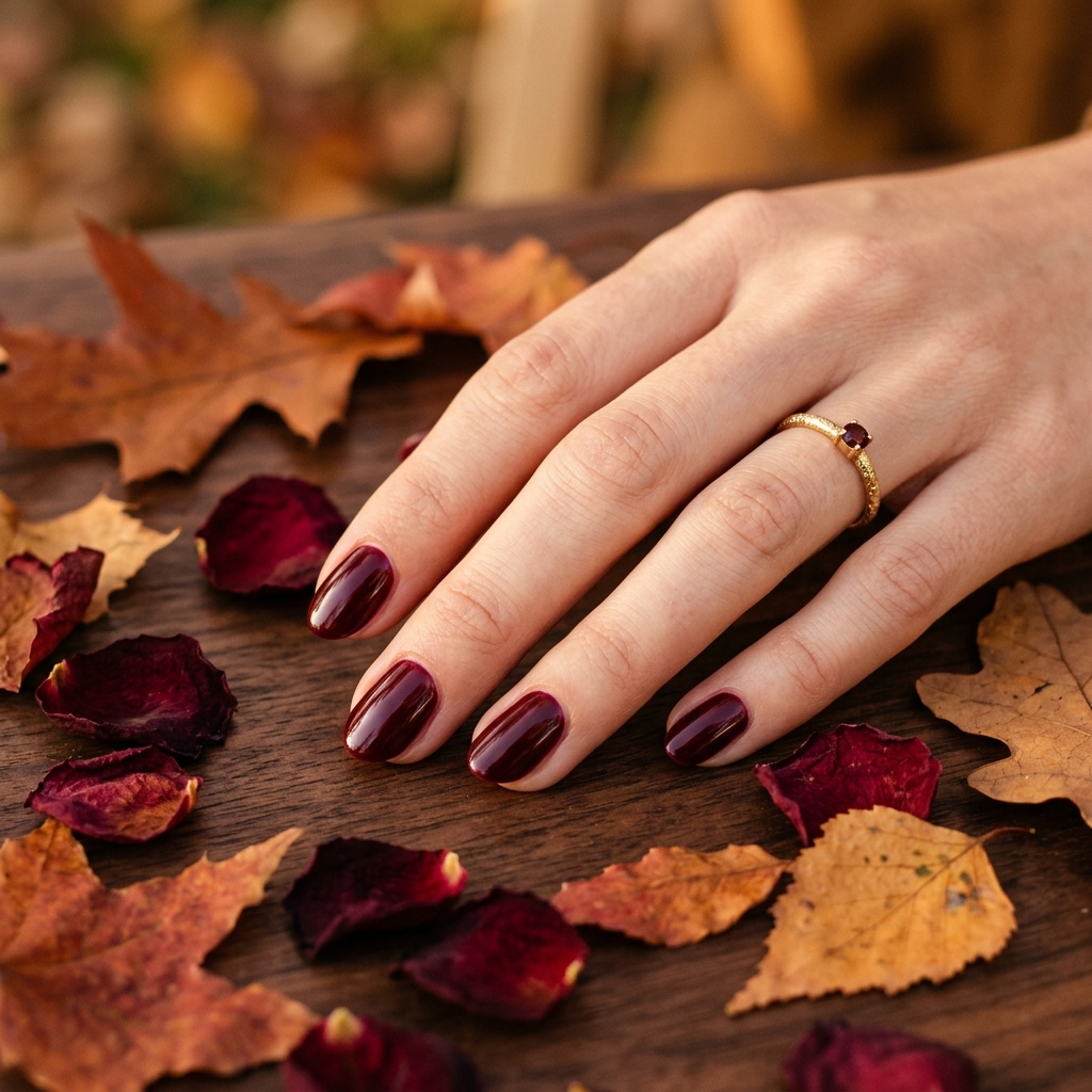 October Nails Ideas: 27 Stunning Looks for the Most Creative Month of the Year 4 October Burgundy Nails Ideas