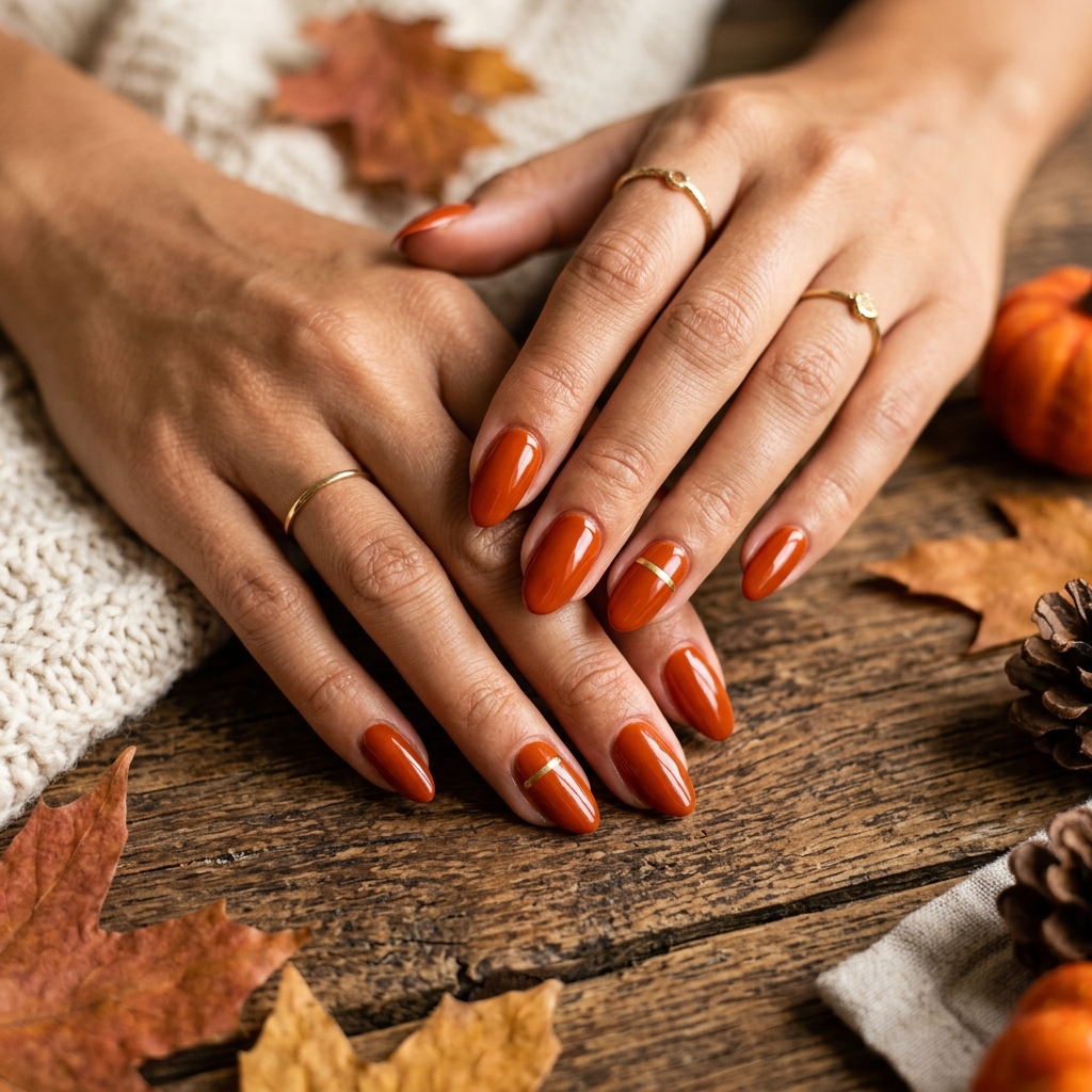 Thanksgiving Nails Ideas: The Ultimate Guide to Festive Manicures This Season 4 Burnt Orange Thanksgiving Nails Ideas