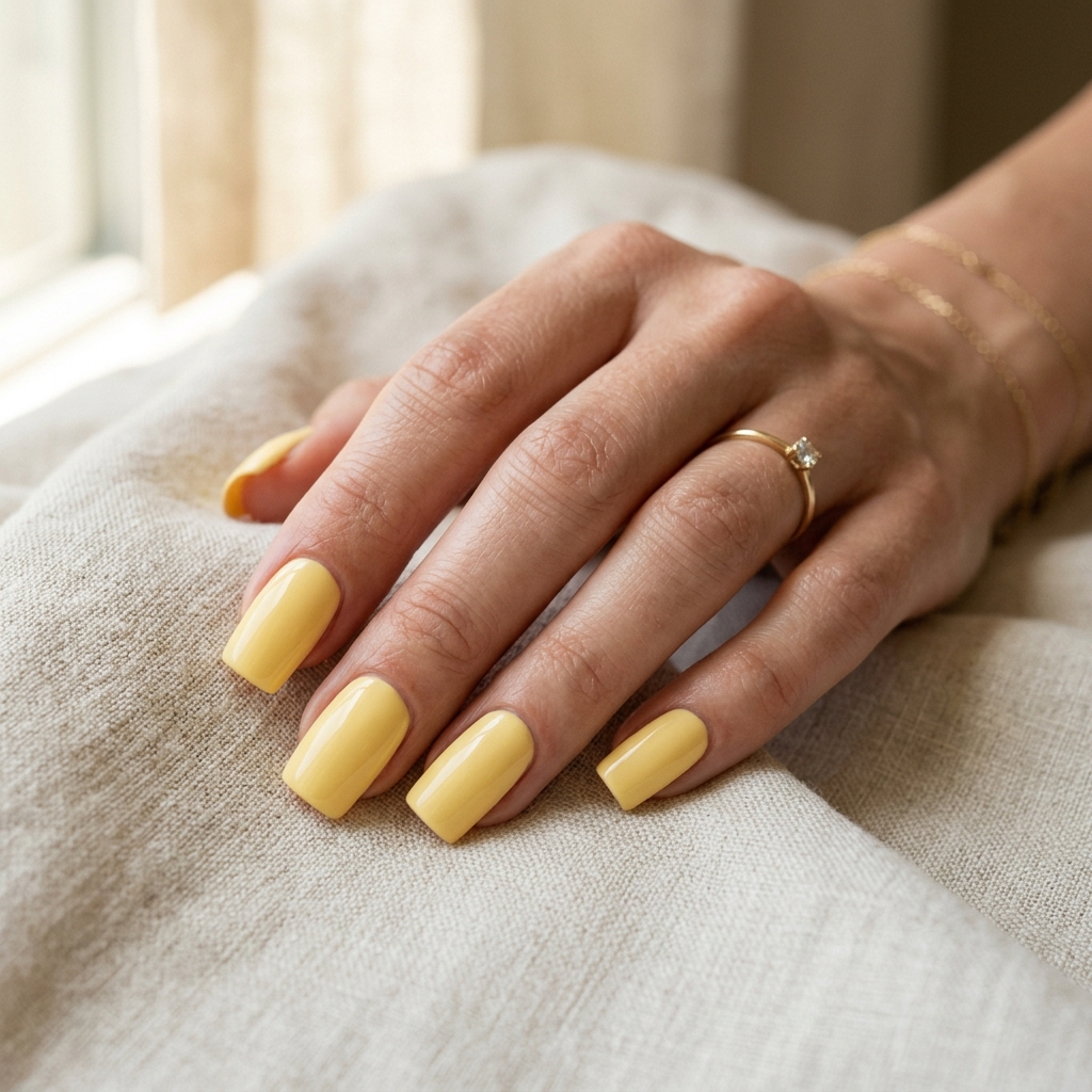 Butter Yellow Nail Designs