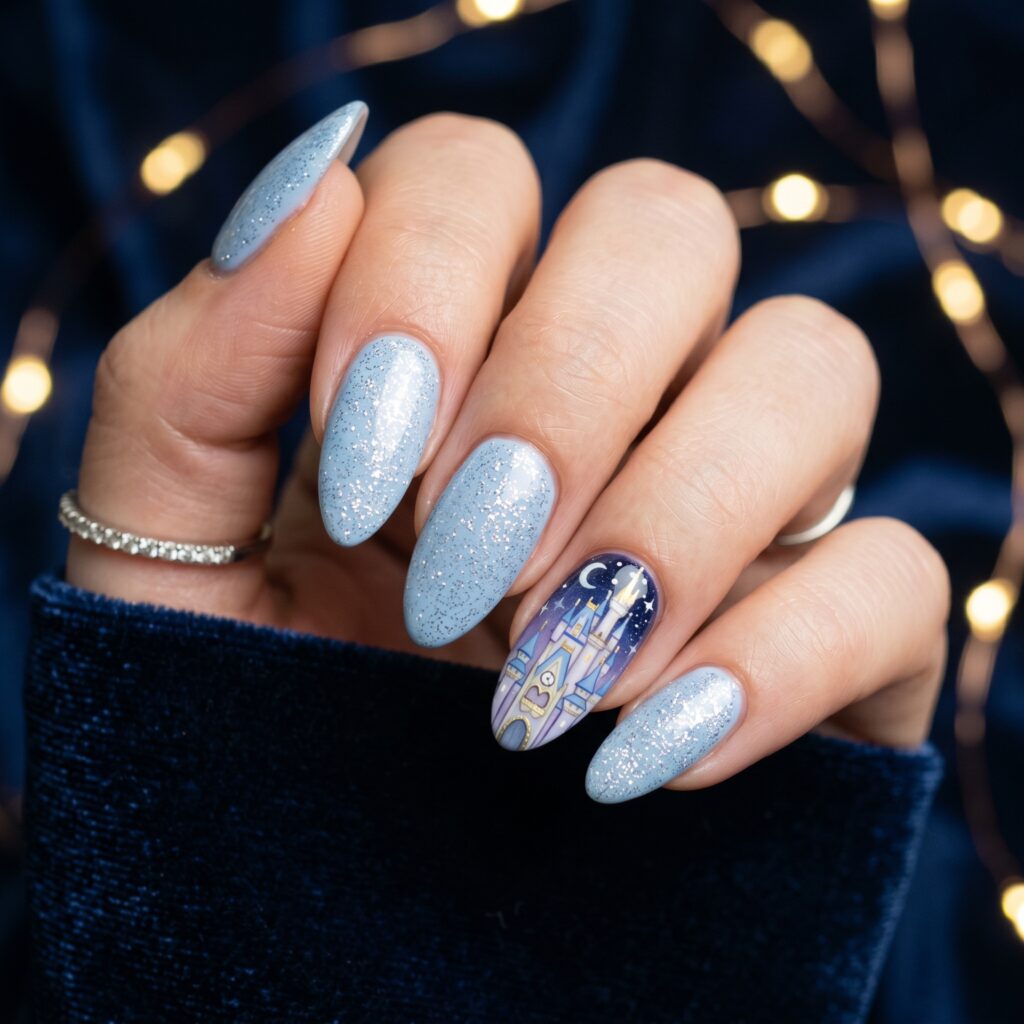 Disney Nails Ideas: 27 Magical Designs to Inspire Your Next Manicure 4 Mickey Mouse Silhouette Nails Ideas