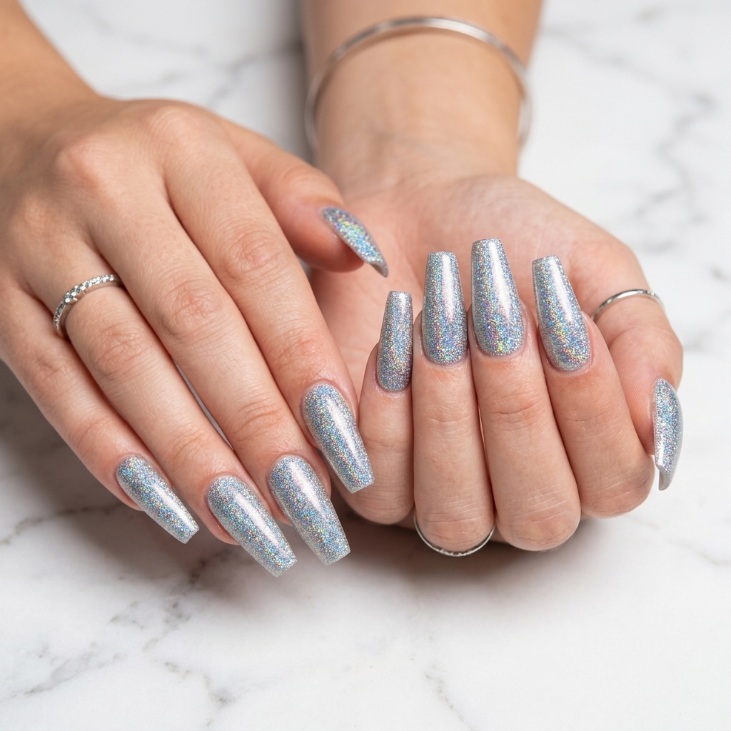 27 Stunning New Year Nails Ideas to Ring in the New Year in Style 28 Coffin Shape New Year Nails Ideas