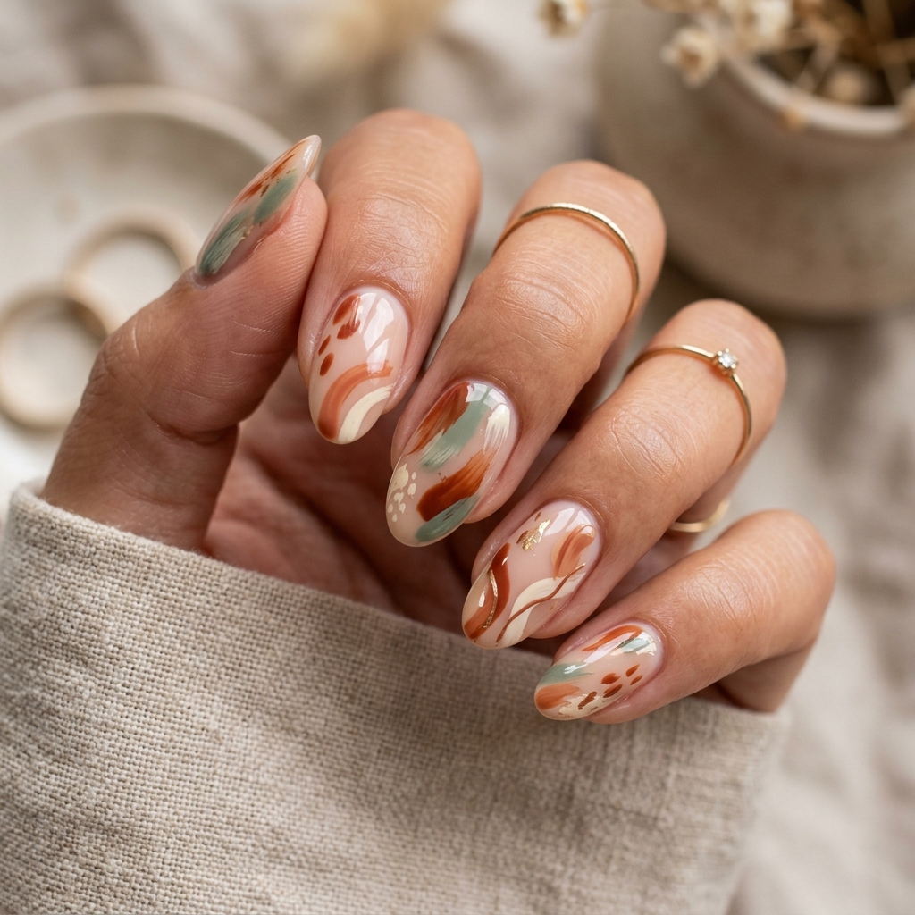 27 Cute Nail Designs: The Ultimate Guide to Sweet, Stylish, and Creative Nail Ideas 21 Cute nail designs abstract art 202605132129
