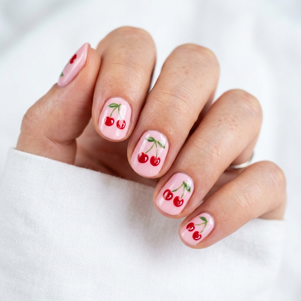 27 Cute Nail Designs: The Ultimate Guide to Sweet, Stylish, and Creative Nail Ideas 15 Cute nail designs with fruits 202605132124