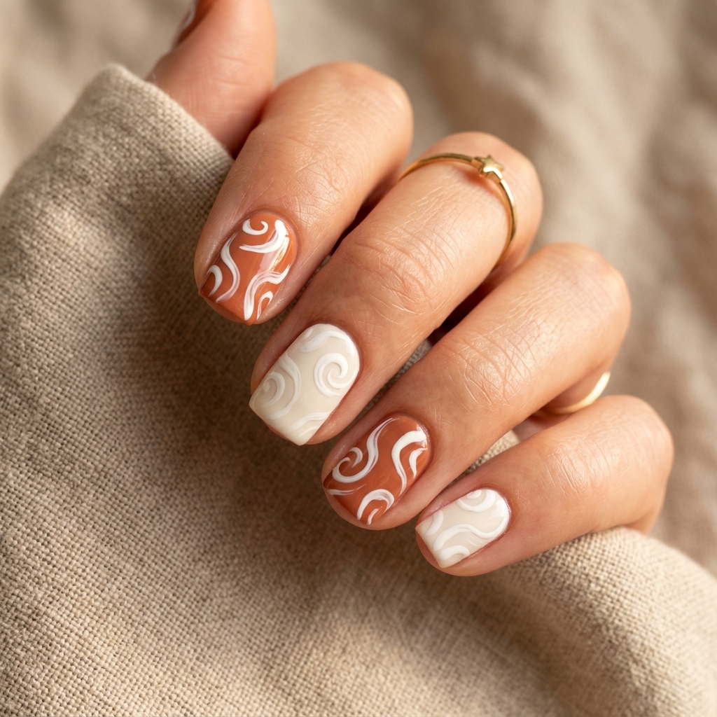 27 Cute Nail Designs: The Ultimate Guide to Sweet, Stylish, and Creative Nail Ideas 14 Cute nail designs with swirls 202605132126