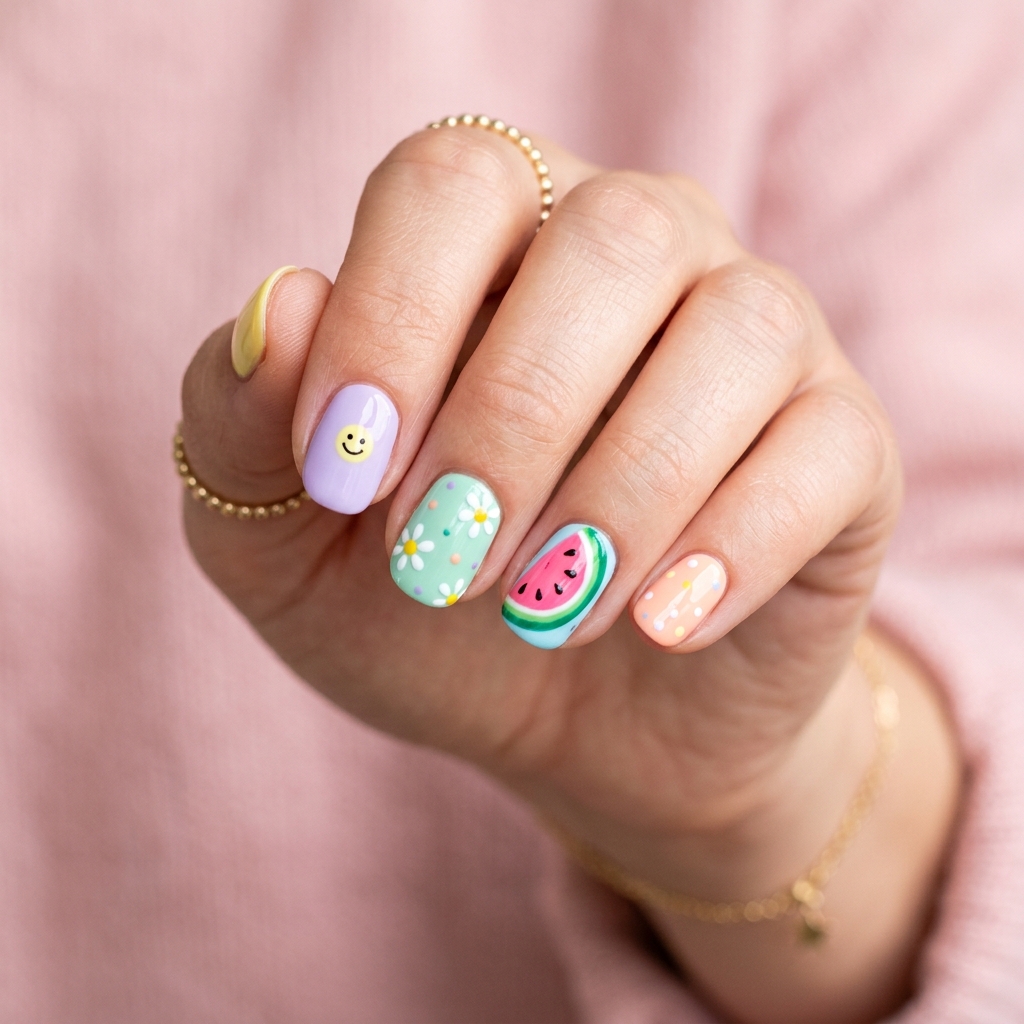 27 Summer Nail Ideas That Are Totally Trending Right Now 6 Cute Summer Nail Ideas