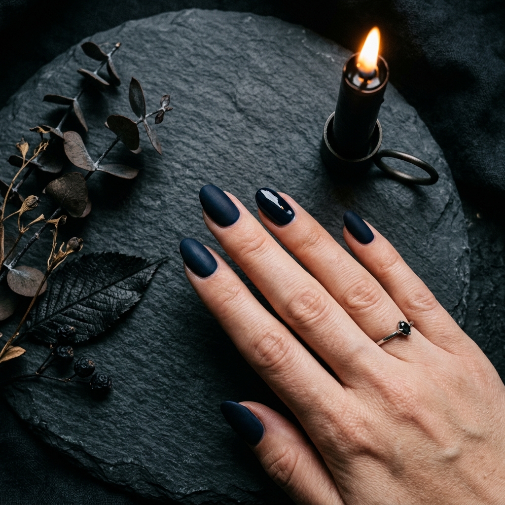 October Nails Ideas: 27 Stunning Looks for the Most Creative Month of the Year 5 Dark October Nails Ideas