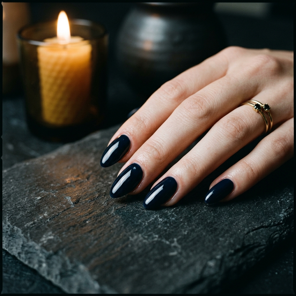 Gel Nail Designs Ideas: 27 Stunning Looks Worth Saving for Your Next Appointment 13 Dark and Moody Gel Nail Designs Ideas