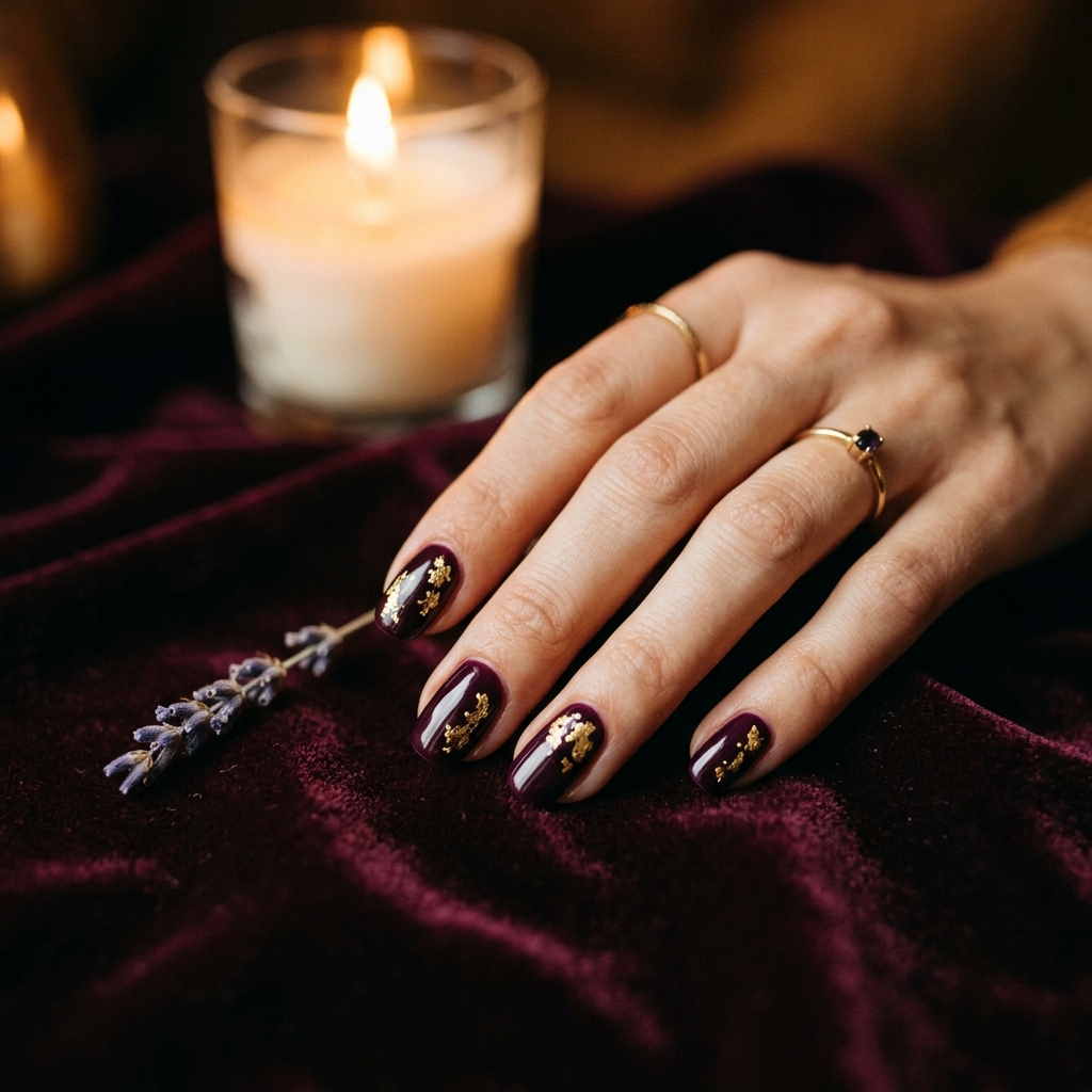 September Nails Ideas: 27 Creative Looks to Welcome the New Season 14 September Deep Plum Nails Ideas