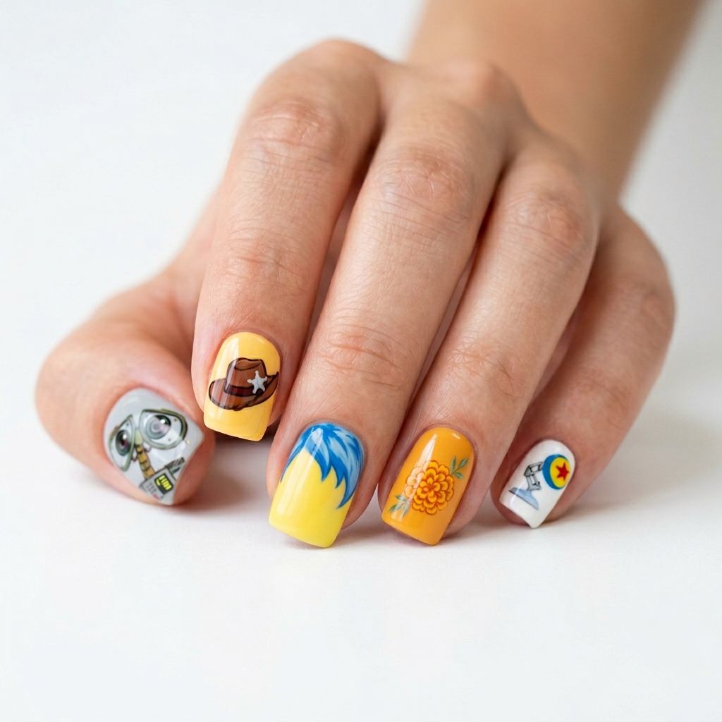 Disney Nails Ideas: 27 Magical Designs to Inspire Your Next Manicure 11 Disney Pixar Character Nails Ideas