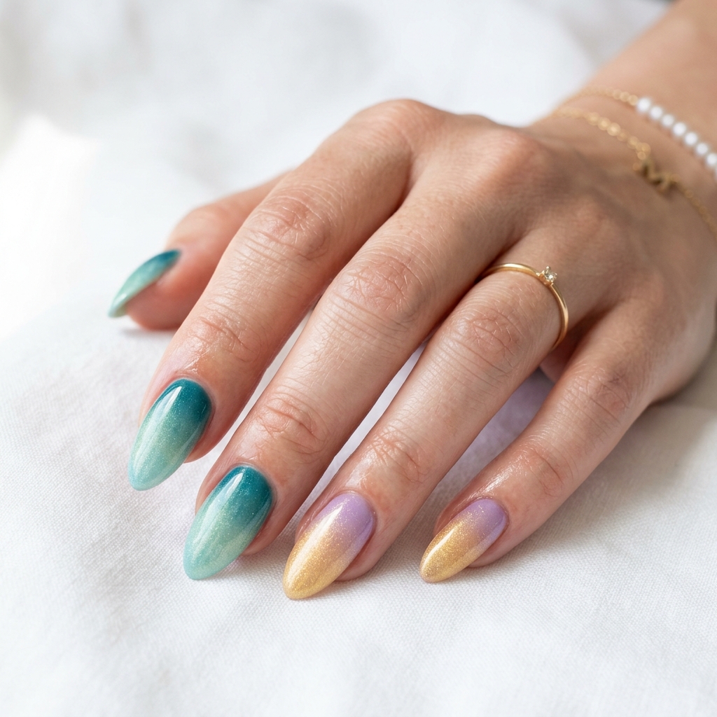 Disney Nails Ideas: 27 Magical Designs to Inspire Your Next Manicure 18 Disney Princess Ombre and Gradient Nails Ideas