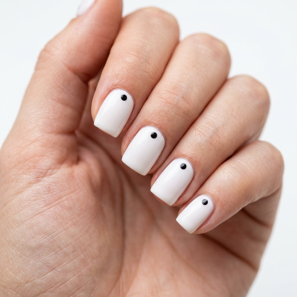 Minimalist Nails Ideas: Your Ultimate Guide to Clean and Elegant Nail Art 8 Dot Accent Nails Ideas