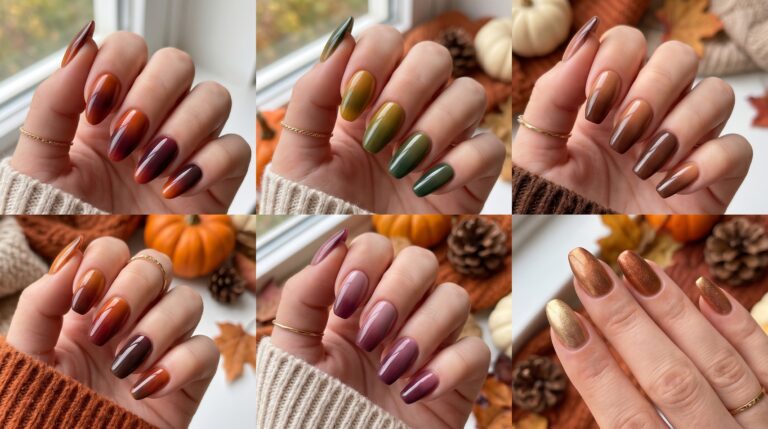 fall ombre nails